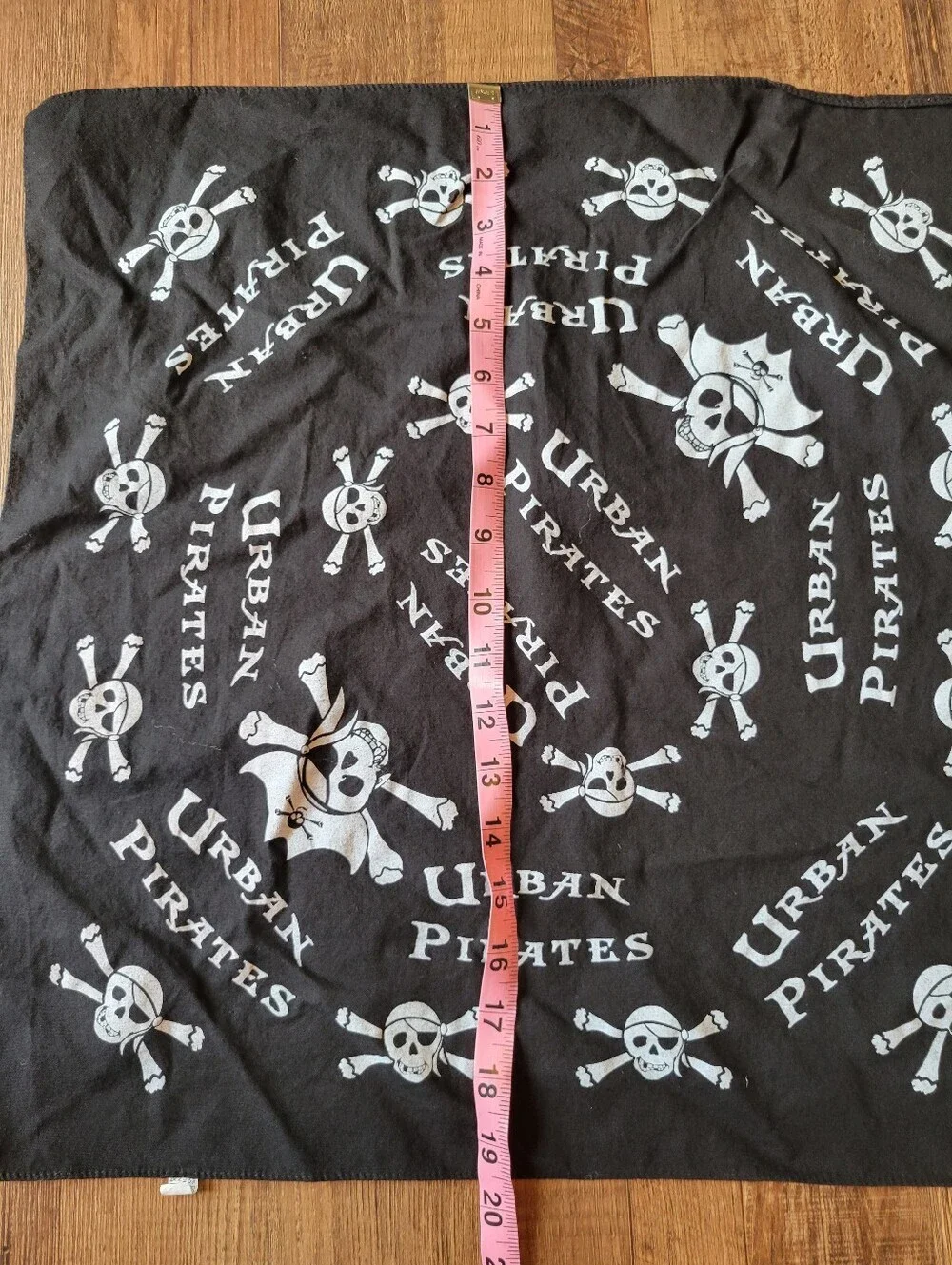 Urban Pirates Black White 100% Cotton Square Bandana
